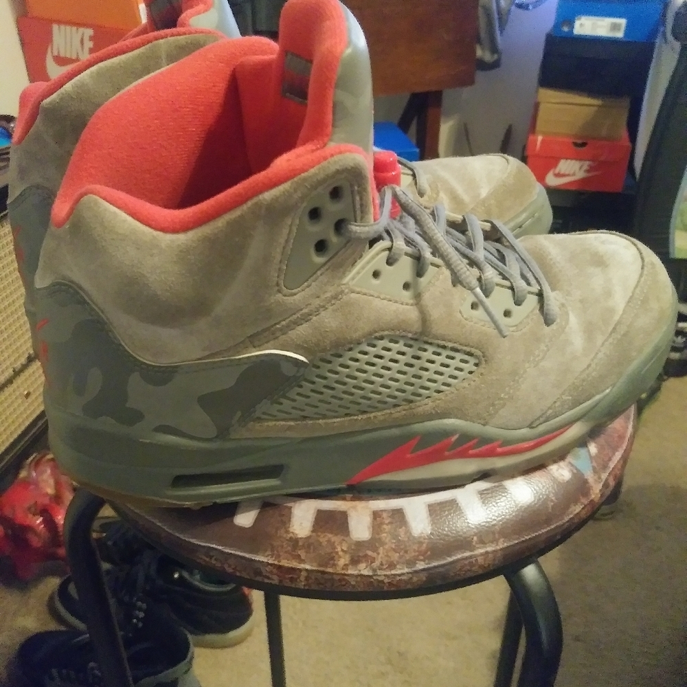 Camo Jordan 5s